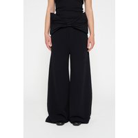10DAYS Wide Leg Jogger Bow Black Maat: S | Pantalons Outlet | Dames | Zwart