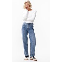 Catwalk Junkie Barrel Fit Jeans True Blue Maat: W26L34 | Straight Jeans Outlet | Dames | Blauw