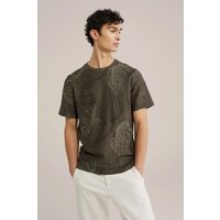 We Fashion T-shirt Dark Green Maat: XS | T-Shirts Outlet | Heren | Groen