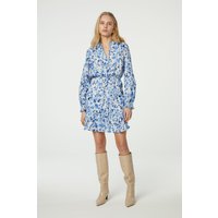 Fabienne Chapot Dorothy Dress Warm White/powder Bl Maat: 34 | Mini Jurken Outlet | Dames | Wit