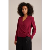 We Fashion Blouse Vintage Red Maat: S | Longsleeves Outlet | Dames | Rood