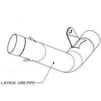 L-B10R1 - L-B10R1 - Akrapovic Link Pipe - BMW S 1000 RR 2010-2014