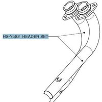 HS-Y5S2 - HS-Y5S2 - Akrapovic Header Pipe - Yamaha XP 500 T-Max 2008-2011