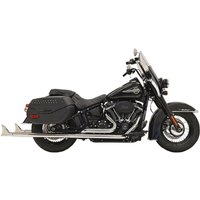 Image of 1S96E-36 - Bassani Fishtail True Dual Exhaust System - Harley Davidson FLHCS 1868 ABS 2018-2023