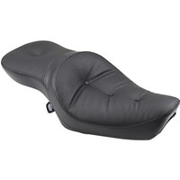 0804-0626 - Drag Specialties Low-Profile Double Bucket 2 Up Vinyl Seat For Harley Davidson XL 1200 C 1996-2003 Pillow - Black