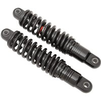 C16-0156AB - Drag Specialties Premium Ride-Height Adjustable Shocks For Harley Davidson FXD 1340 1995-1998 Rear 305.00 mm (12.00") - Black