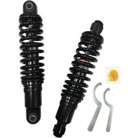 C16-0156HB - Drag Specialties Premium Ride-Height Adjustable Shocks For Harley Davidson FLD 1690 2012-2013 Rear 305.00 mm (12.00") - Black
