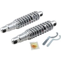 C16-0156H - Drag Specialties Premium Ride-Height Adjustable Shocks For Harley Davidson FLD 1690 2012-2013 Rear 305.00 mm (12.00") - Black/Chrome