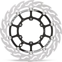 112229 - Moto Master Supermoto Front Racing Brake Discs For Rieju MR 300 - Black