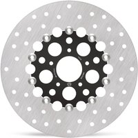 112318 - Moto Master Halo Series Floating Brake Disc For Harley Davidson FXDWGI 1450 EFI - Black/Silver