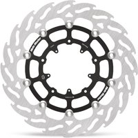 113233 - Moto Master Flame Series Floating Brake Disc For Honda CRF1100L - Black/Silver
