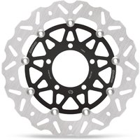 112376 - Moto Master Nitro Series Brake Disc For Kawasaki ZX-6 R 636 - Black/Silver