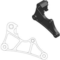 211066 - Moto Master Supermoto Street Brake Disc Adapter Bracket For Kawasaki KX450X Front Left/Front Right - Black