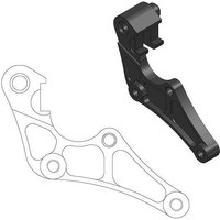 211068 - Moto Master Supermoto Street Brake Disc Adapter Bracket For Honda CRF250L Front Left/Front Right - Black