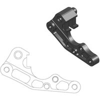 211079 - Moto Master Relocation Bracket for OEM Caliper For Beta RR 125 2018-2024 Fits Front Left Or Right - Black