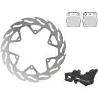 Image of 310042 - Moto Master 240mm Oversize Rear Brake Kit For Gas Gas EC 250 2021-2023 - Black/Silver/Stainless Steel