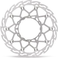 111085 - Moto Master Flame Series Supermoto Street Brake Disc For Yamaha WRF450 - Silver