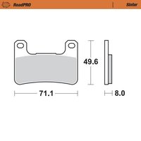 406301 - Moto Master RoadPRO Sinder Brake Pad Front For Suzuki DL 1000 2014-2020