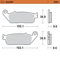 404001 - Moto Master RoadPRO Sinder Brake Pad Front For Honda CB500 F 2013-2021