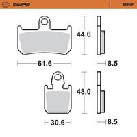 406901 - Moto Master RoadPRO Sinder Brake Pad Front For Yamaha MT-01 1700