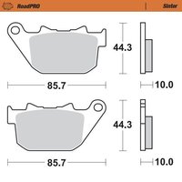411802 - Moto Master RoadPRO Sinder Brake Pad Rear For Harley Davidson XR1200 X