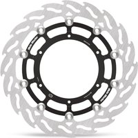 112171 - Moto Master Flame Series Floating Brake Disc For Husqvarna NORDEN 901 - Black/Silver