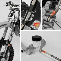 12002 - Moto Master Brake Hose Kit For TM CC 250FI Front - Stainless Steel
