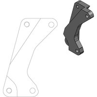 Image of 211011 - Moto Master Supermoto Street Brake Disc Adapter Bracket For Suzuki DRZ250 2001-2007 Front - Black