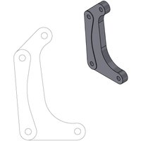 211039 - Moto Master Supermoto Racing Brake Disc Adapter Bracket For Yamaha WRF250 2017-2024 Front - Black