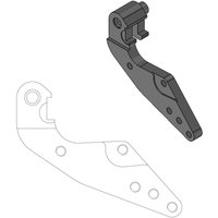 211043 - Moto Master Relocation Bracket for Dakar 298mm Front Disk For Husqvarna CR125 1995-2013 - Black