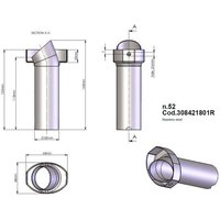 308421801R - 308421801R - LeoVince DB Killer Insert - Yamaha YZF-R6 600S 2006-2009