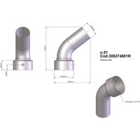 308274802R - 308274802R - LeoVince DB Killer Insert - Yamaha XT 1200 ZE Super Tenere 2014-2016