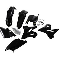 Image of 1CYC-9316-12 - 1CYC-9316-12 - Cycra Powerflow Plastics Kit - Yamaha YZ125 2015-2021 - Black