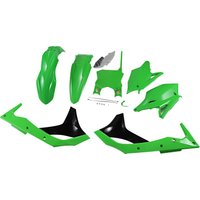 1CYC-9419-00 - 1CYC-9419-00 - Cycra Plastics Kit - Kawasaki KXF250 2017-2020 - Black/Green/OEM 2020