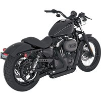 47219 - Vance & Hines Shortshots Staggered Exhaust System For Harley Davidson XL 1200 C 2004-2013 - Black