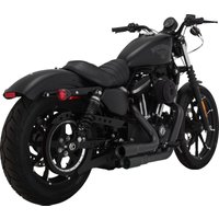 46884 - Vance & Hines Mini Grenades Exhaust System For Harley Davidson XL1200C 2004-2013 - Black