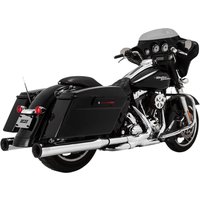 Image of 16706 - Vance & Hines Eliminator 400 Silencers For Harley Davidson FLHR 1340 1995-1998 Chrome/Black