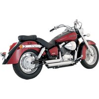 Image of 18419 - Vance & Hines Shortshots Staggered Exhaust System For Honda VT 750 C 2004-2012 - Chrome