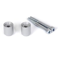 LEH.07.039.118/30/S - LEH.07.039.118/30/S - SW Motech 30mm Handlebar Riser - BMW F 800 GS 2008-2019 - Silver