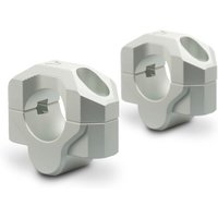 LEH.00.039.20201/S - LEH.00.039.20201/S - SW Motech 28mm Bar Riser Handlebars - Triumph Speed Triple 1050 2010-2017 - Silver