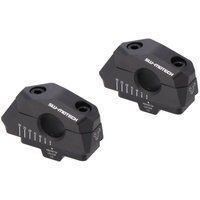 LEH.00.039.30000/B - LEH.00.039.30000/B - SW Motech Bar Back Handlebar Riser Kit For 1 System 1 Handlebars - Yamaha XT 660 Z 2008-2010 - Anodised/Black
