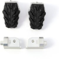 Image of FRS.07.112.10002 - FRS.07.112.10002 - SW Motech Evolution Footpegs - BMW G 650 GS 2011-20215 - Black/Silver