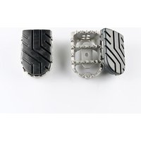 FRS.22.011.10201/S - FRS.22.011.10201/S - SW Motech ION Footpegs - Ducati MultiStrada V4 1200 2022-2024 - Black/Silver