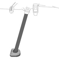 20189N - Puig Kickstand Extension Pad For BMW R1200 GS 2013-2018 - Black