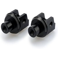 20405N - Puig Adjustable Footpeg Adaptors For Suzuki V-Strom 1050 2020-2025 - Black
