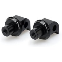 20445N - Puig Pillion Footpeg Adaptors For Yamaha Tracer 7 2021-2025 - Black
