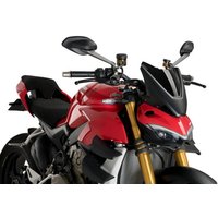 Image of 20467N - Puig New Generation Sport Screen For Ducati Streetfighter V2 2022-2024 - Black