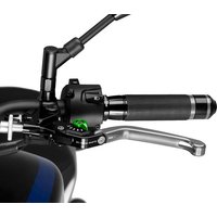 Image of 210PV - Puig Folding V3 Clutch Lever For Ducati 1098 2007-2008 - Silver With Green Selector