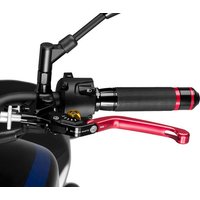 Image of 210RO - Puig Folding V3 Clutch Lever For Ducati 1098 2007-2008 - Red With Gold Selector