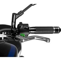 Image of 230PV - Puig Short V3 Clutch Lever For Ducati 1098 2007-2008 - Silver With Green Selector